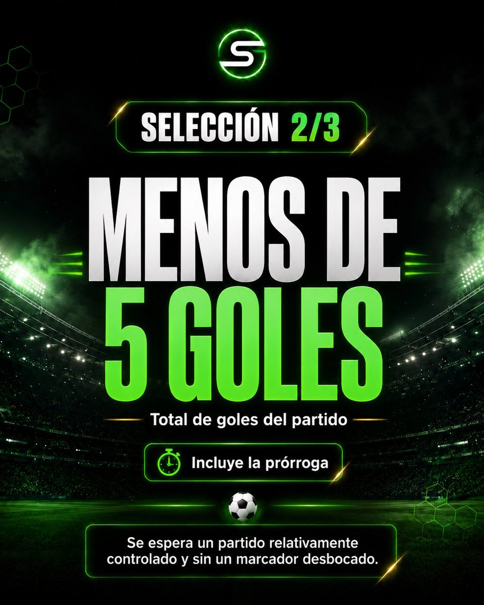 SureBetDaily's tweet photo. 🇪🇸 ESPAÑA VS BÉLGICA 🇧🇪

📊 Pronóstico del día
🎯 3 selecciones
📈 Cuota total: 2.15

1️⃣ Courtois: 2+ paradas
2️⃣ Menos de 5 goles
3️⃣ España — resultado final

Análisis completo en el canal 👇

https://t.co/0yR8Gvb1xs

Juego responsable. No hay resultados garantizados. https://t.co/tTP3tyHG8D