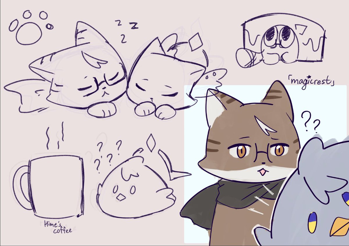 _magicrest_'s tweet photo. mind looking after them while i farm for the navigator? thanks

silly weltday 🐾🪶 rkgk https://t.co/58UFDtCcU4