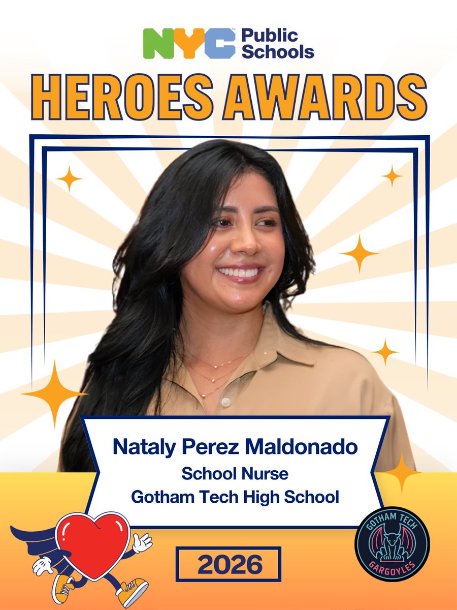 NYCSchools's tweet photo. Congratulations to our 2026 NYCPS Heroes Awards honorees!

This year’s honorees include school safety agents, teachers, school nurses, and students who took heroic actions like using the Heimlich maneuver, performing CPR, and more to save lives. https://t.co/jcz1F8d7Ag