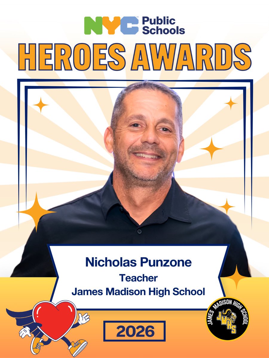 NYCSchools's tweet photo. Congratulations to our 2026 NYCPS Heroes Awards honorees!

This year’s honorees include school safety agents, teachers, school nurses, and students who took heroic actions like using the Heimlich maneuver, performing CPR, and more to save lives. https://t.co/jcz1F8d7Ag
