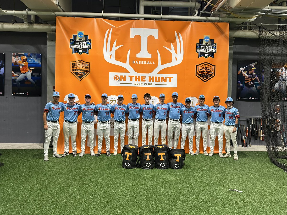 FlamesBlack2027's tweet photo. Thank you to @Vol_Baseball for letting us use their amazing facilities today.  Great team win! https://t.co/Hp8zkgUCta