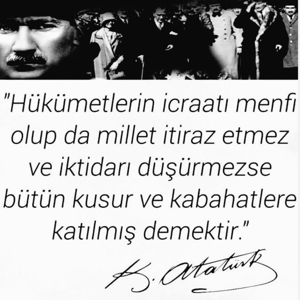 KemalistTim's tweet photo. ATATÜRK Diyor ki; https://t.co/pcSVRW3sOx