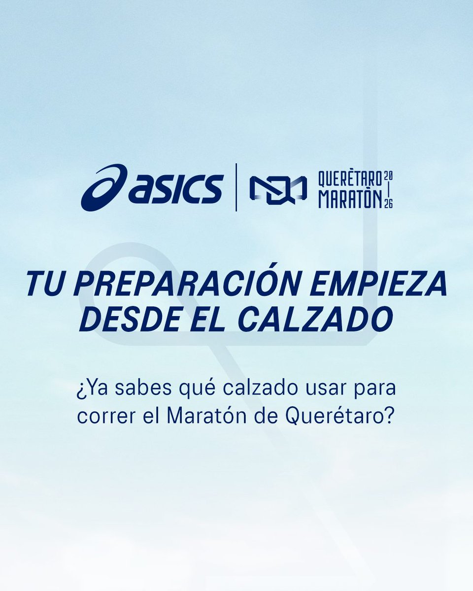 ASICSmexico's tweet photo. Corre con confianza desde el primer kilómetro. 

Conoce los modelos recomendados para tu tipo de pisada y prepárate con ASICS para el Maratón Querétaro.

#ASICS #MYBMYM  #CorreConASICS https://t.co/mlU12szbmD