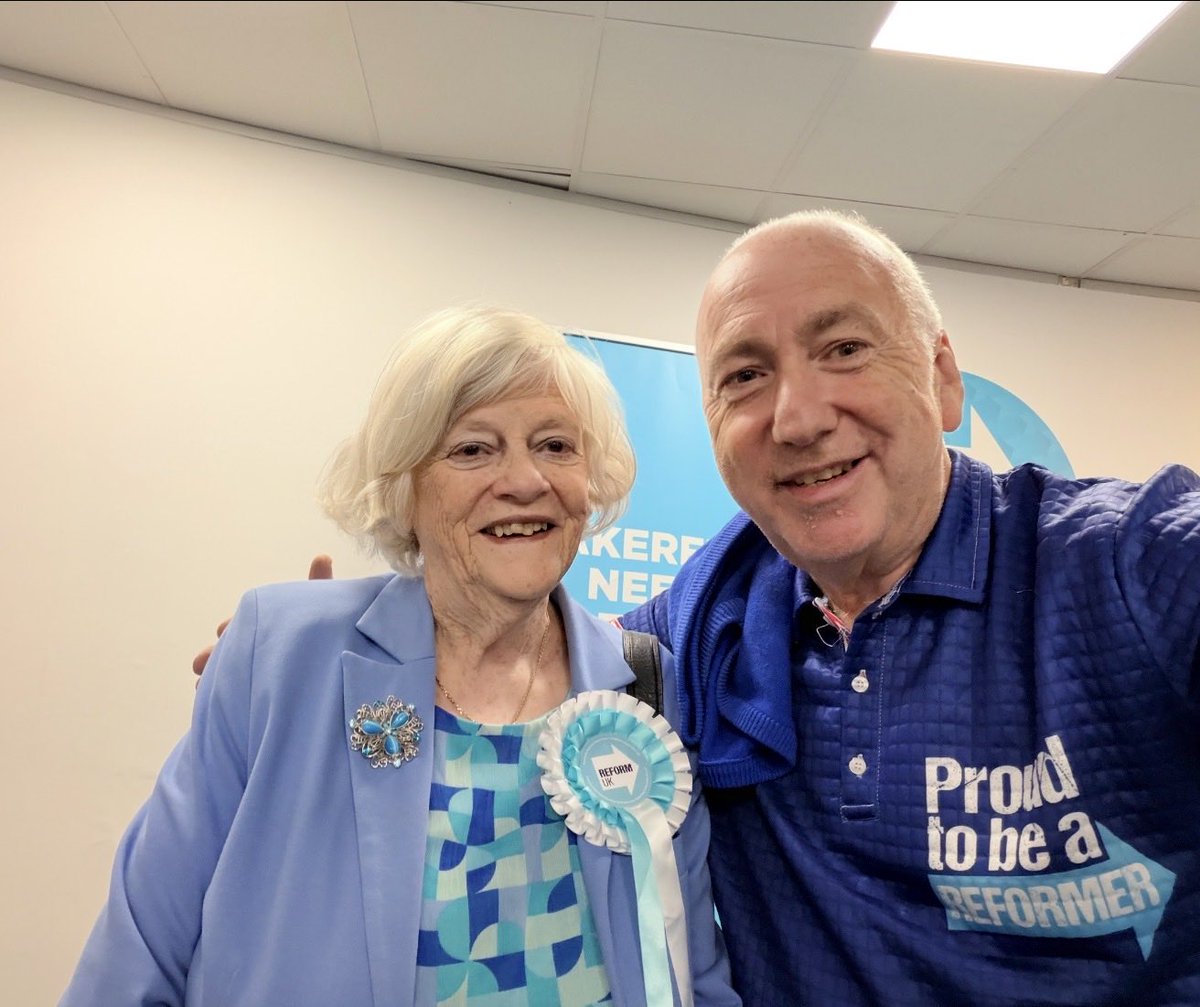 labouristic's tweet photo. @Nigel_Farage Canvassed with Ann over the years and caught up with her in makerfield a loss to British culture and Reform a very sad day x https://t.co/8f8ac2lpcA