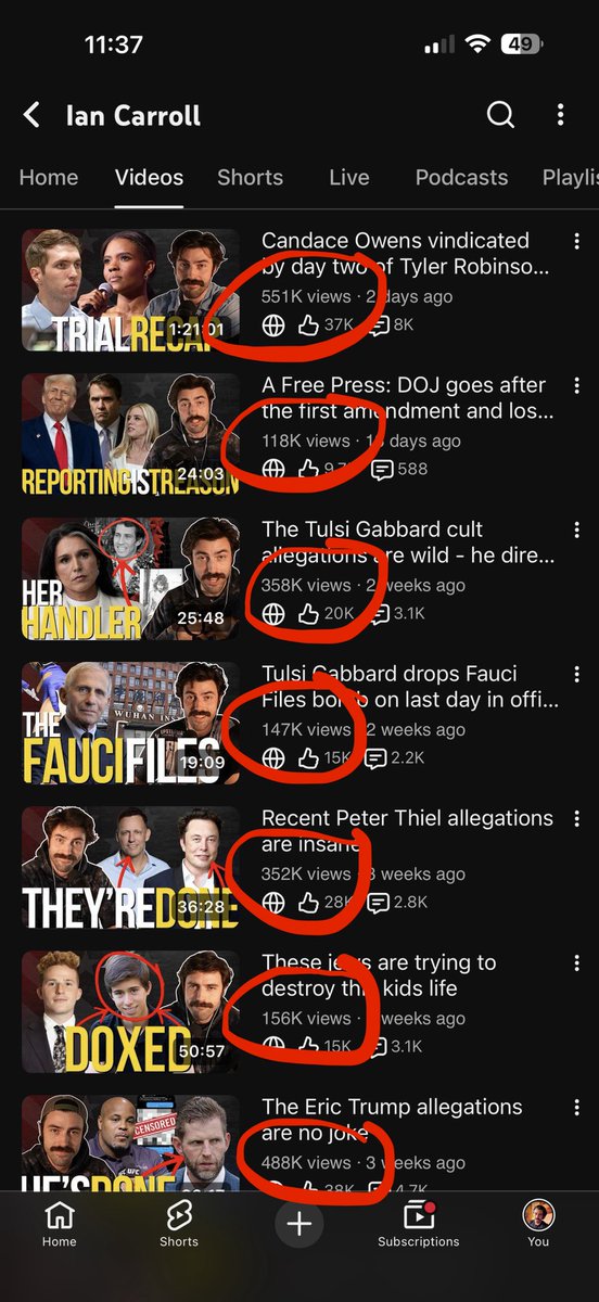 IanCarrollShow's tweet photo. Hey Ben, maybe get back to me when your channel grows a bit. 

Keep working hard and I’m sure eventually people will watch your videos bud.

Hang in there 👍 https://t.co/0Ya6azdZl2