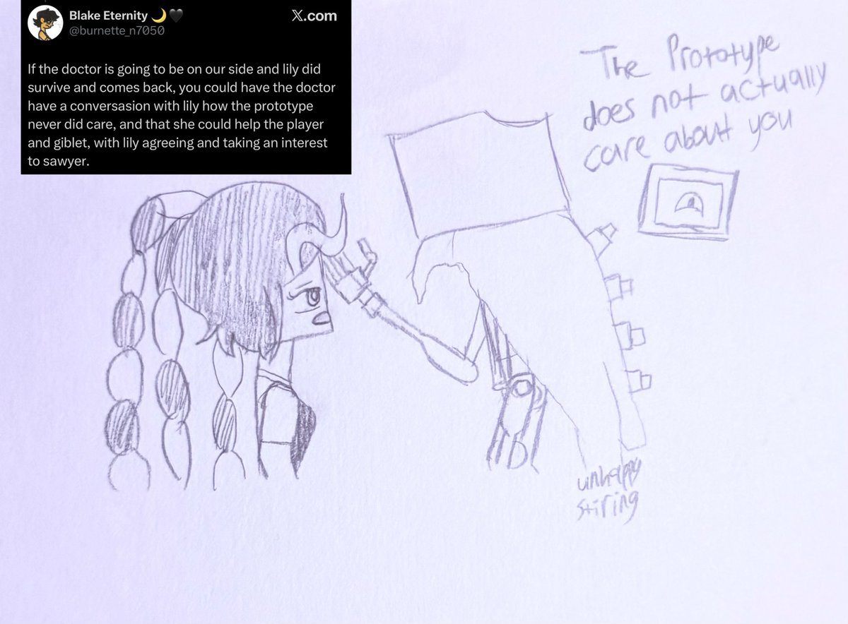 unhappystirling's tweet photo. Generally love to see them teaming up with us to take down the Prototype (I’m too lazy to draw Giblet and Player so I’m very sorry)
#PoppyPlaytime #PoppyPlaytimefanart #LilyLovebraids x #HarleySawyer #securitybraids #harcie https://t.co/VaalBAJR2D