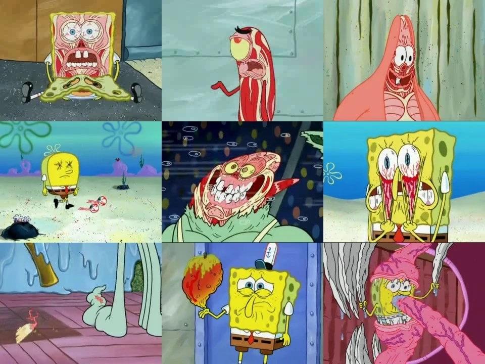 spongeopinions's tweet photo. "Am I the only one who was never really bothered by all of the grossout from Seasons 6-8 as a kid? It's still gross and I'm not defending those scenes, but I didn't have a Mr. Enter level of angry freakout to any of those, mainly just indifference since I've seen far worse." https://t.co/BXXIIwKN3z