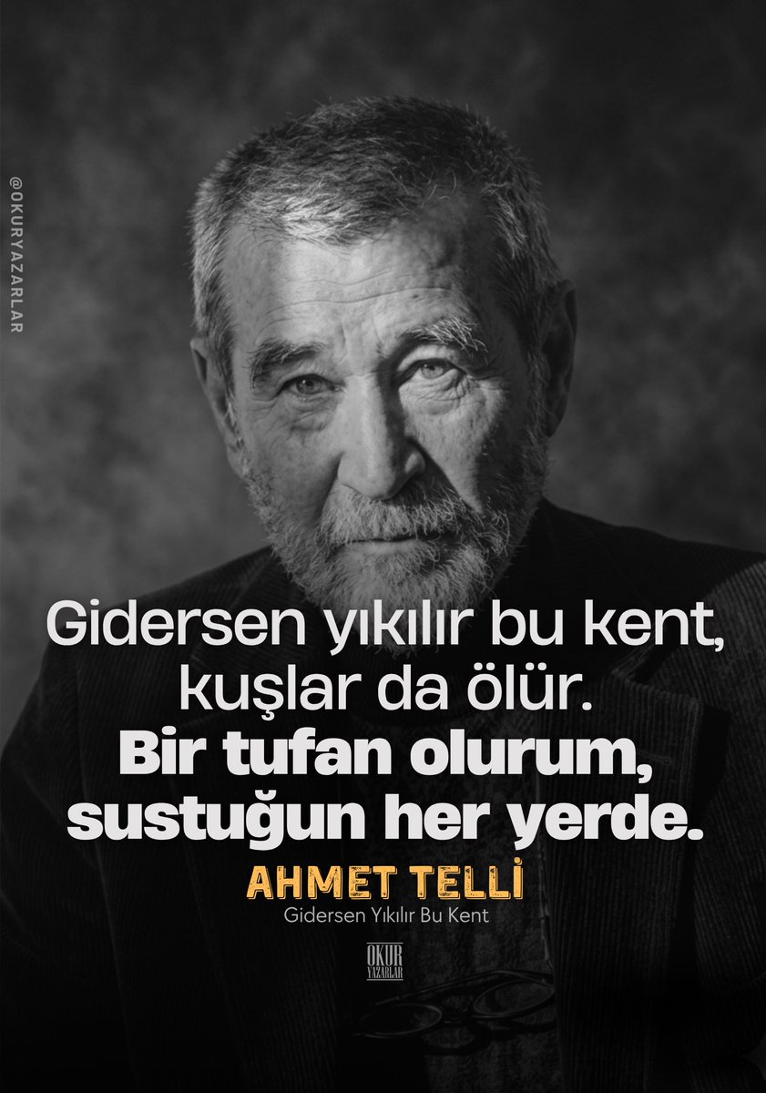 okuryazarlar's tweet photo. Ahmet Telli https://t.co/Q8hpH8ZFhH