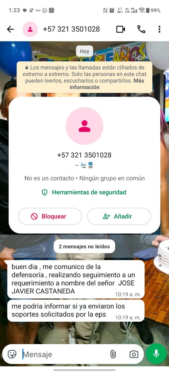 MriaCastaedaH1's tweet photo. @Capitalsalud @Supersalud @DefensoriaCol @Bogota Esta señora se sigue presentando como de la defensoría del pueblo https://t.co/VRHeMEB9h5