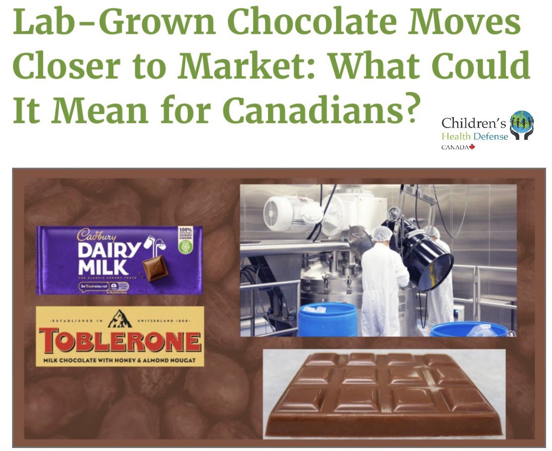 CanadaCHD's tweet photo. 🍫🧪 Lab-Grown Chocolate Moves Closer To Market
Mondelēz Intl — the company behind Oreo, Cadbury & Toblerone — is working to develop chocolate made with #cellcultured #cocoabutter grown in laboratory bioreactors instead of harvested from cocoa trees.
🔗 https://t.co/BsGF1Pwigq https://t.co/trBgs68WET