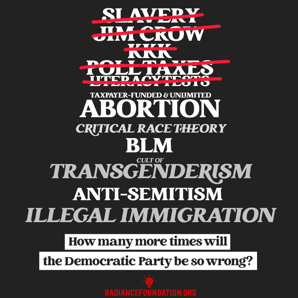 ryanbomberger's tweet photo. @SenatorWarnock You went "backward" when you ran for Senate on the Democratic ticket--YOUR party enslaved people of our color, passed Jim Crow laws suppressing our vote and our humanity. 

Thank the Republicans for freeing slaves and for #VotingRights. #Facts https://t.co/11jCbJwtvS https://t.co/suAqNcC8Uk