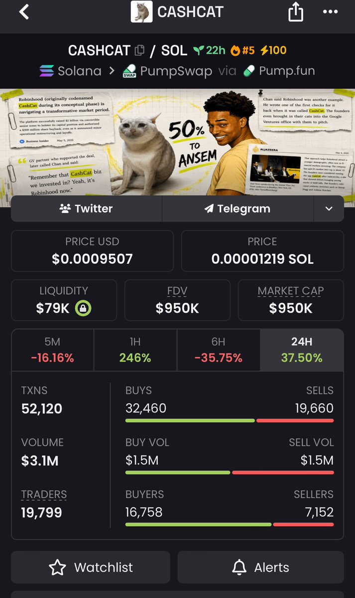 Mavericks100xs's tweet photo. @solana @sunrise $cashcat is live on @pumpfun too @solana

No need to bridge 

3grmULXrnQyN2A5LFStKFeSQsWvZjzNDsDVVLknFpump https://t.co/VOFFy9SIdg
