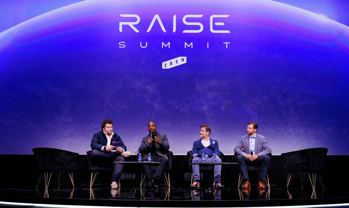 IREN_Ltd's tweet photo. @RaiseSummit showcased how IREN and @nvidia are working together to drive impact.

Sessions, technical deep dives, and a shared commitment to advancing AI infrastructure.

A big thanks to NVIDIA’s Boris Neiman, Solutions Architect, Manager; David Hogan, VP of Enterprise; Dion Harris, Sr. Director, HPC and AI Infrastructure; and Rod Evans, EMEA VP.