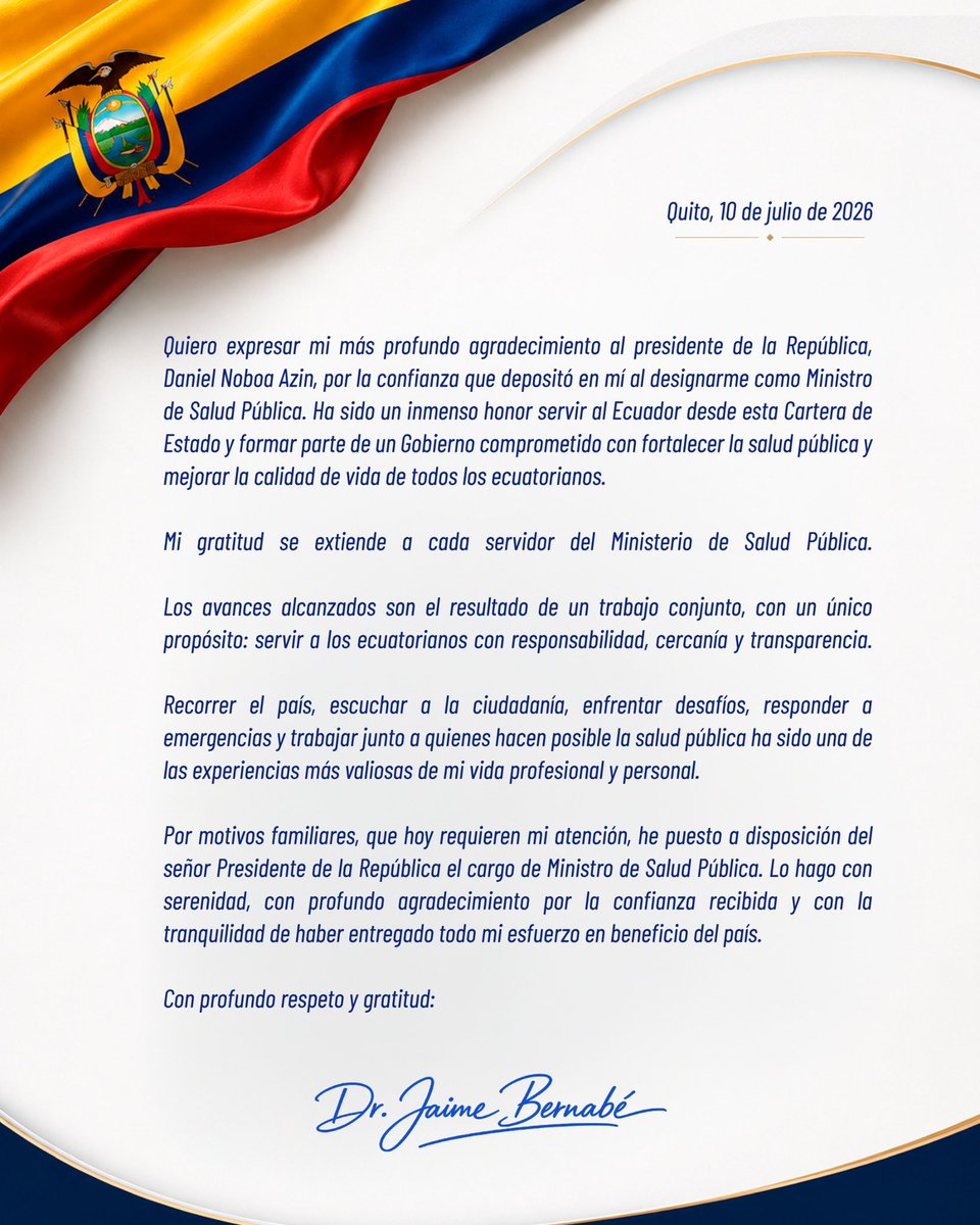 JaimeOBernabe's tweet photo. #ComunicadoAlPaís 🇪🇨 https://t.co/GSCno0S3mb