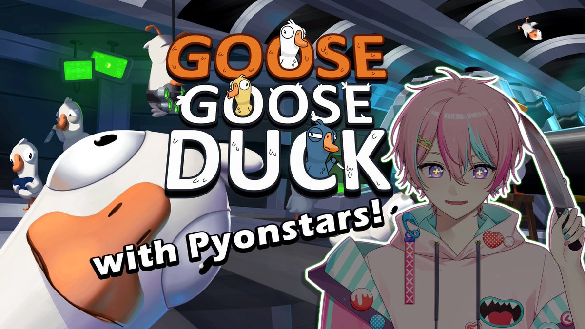 PyonPhelix's tweet photo. TONIGHT
Continuing Pyonstars Appreciation Week with community Goose Goose Duck! Hey so I have the kind of autism where I can't lie...... You'll go easy on me right?
See you at 5pm PDT, 8pm EDT on π£ & π΄! πβ¬οΈ
#PyonPlay https://t.co/Csxz8RXfV4