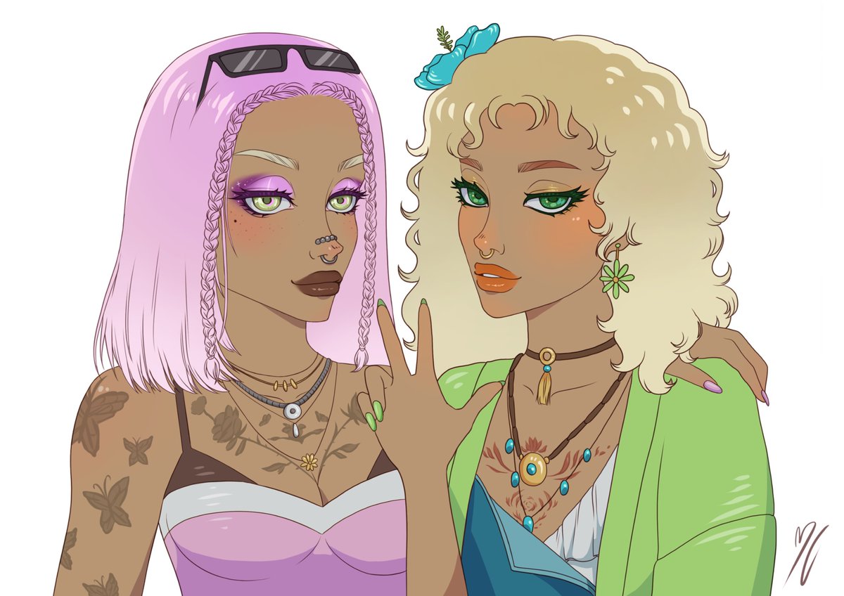 cozylexy's tweet photo. “forever till we die, till we hit the finish line” as besties improváveis, arte das minhas oc’s do #adng Alexa e Olivia feita pela gighee_hee ( ig user) https://t.co/X90PATjfu3