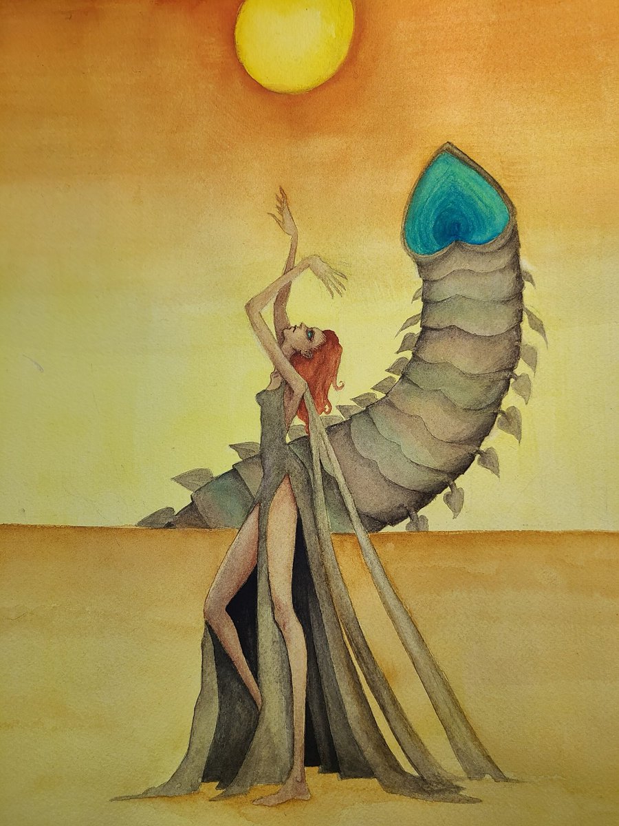 aliaoftheblade's tweet photo. Interestingly, a far reaching descent of Chani’s is Sheeana Brugh. She is known to ‘control the worms’. In the final days of Rakis they form a cult around her; messiah-fy her and she completely denounces anything to do with being a religious figure the people pray to https://t.co/NXSfhzg3pq