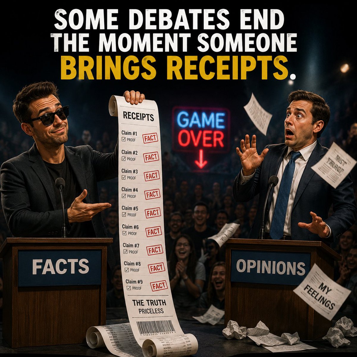 TopTikTokReal's tweet photo. Funny how the debate ended the exact moment the receipts showed up 🍿 https://t.co/PB08lZ2Ir5