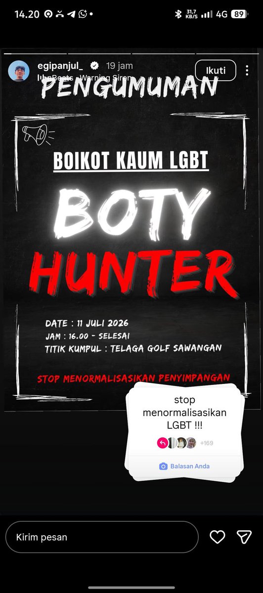 poopepie2's tweet photo. PSA for my LGBTQ+ moots and friends, just got info from @NHalijam39448

Please be careful, stay inside as much as possible. Please don’t be a provocateur as they’re just a pack of hyenas.

“Dilarang melakukan tindakan kekerasan” and “kamu lo gua sikat-sikatin”. They’re that dumb. https://t.co/DVcmIFVpC4