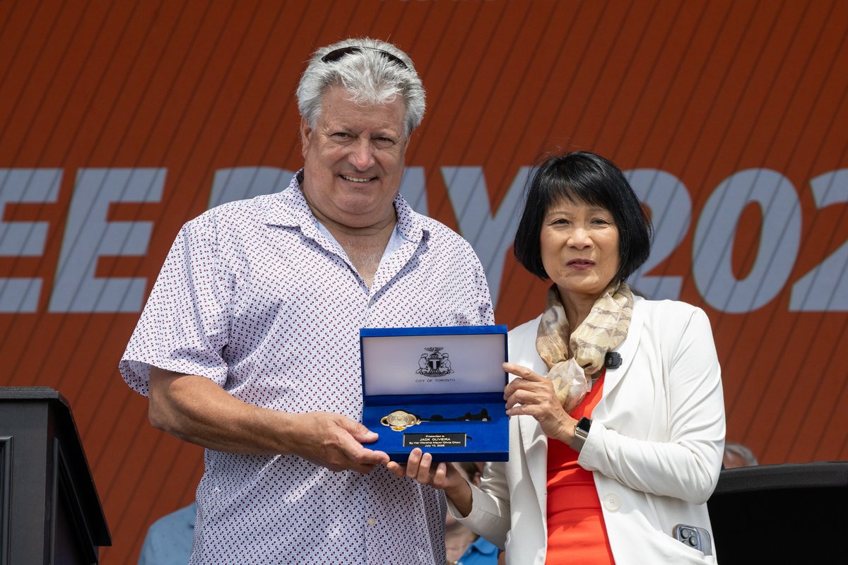 liuna183's tweet photo. Today, at the LiUNA Local 183 Retiree Day, Business Manager Jack Oliveira was presented with the Key to the City of Toronto by Mayor Olivia Chow in recognition of more than four decades of leadership, advocacy, and unwavering dedication to working people.

Jack has never lost sight of what matters most: fighting for fair wages, safer workplaces, stronger communities, and a better future for every member, past and present, and their families.  

Mayor Olivia Chow recognized Jack’s lifelong commitment, saying:

“Jack Oliveira has dedicated his life to standing up for workers, strengthening communities, and helping build a better Toronto. His leadership has improved the lives of countless families across our city and beyond.”  

Accepting the honour, Jack reflected on what the recognition truly represents:

“I am deeply honoured to receive the Key to the City of Toronto. I accept this recognition on behalf of the dedicated members of LiUNA Local 183, whose hard work has helped build this city, and the union leaders and community partners who have stood together to improve the lives of working people. This honour strengthens my commitment to continue advocating for workers and helping build a fairer and more inclusive Toronto.”  

Congratulations, Jack, on this well-deserved honour. Your leadership continues to leave a lasting mark on our city, our industry, and the lives of the thousands of members and families proud to stand beside you.

#LabourersRising #LiUNA183 #FeelThePower