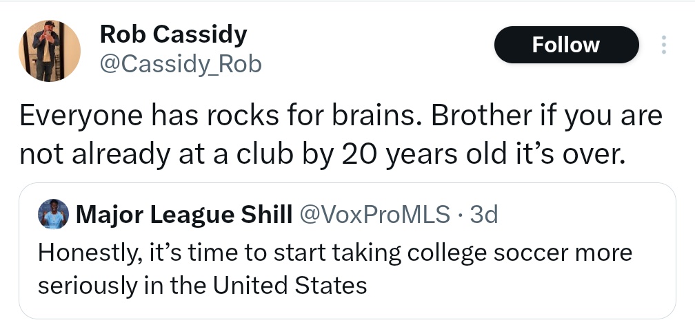 WillBalmer's tweet photo. @HoodiPulisic @BrettKollmann @nikicaga Literally just the actual conversation that was responded to... https://t.co/CiSqZVfNxy