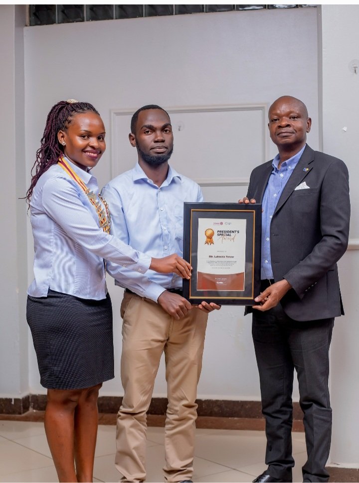 TravorMicho's tweet photo. As we ended the 2025/2026 rotary year i was  privileged to be awarded as the Rotaractor of the year through  visiting other clubs. @Rotary https://t.co/aHAJthXn7L