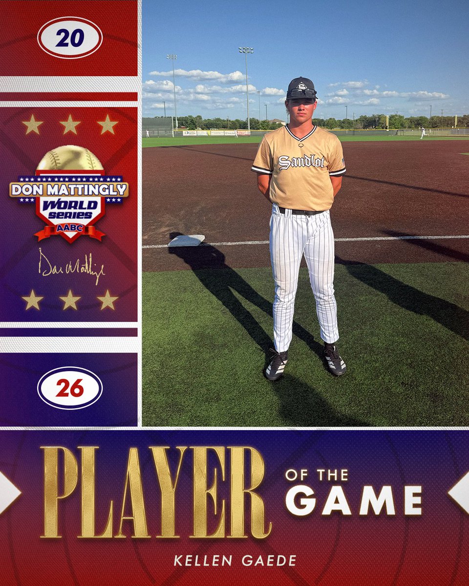 FiveToolTexas's tweet photo. #MattinglyWS F: @Sandlot_Tulsa 17U Glad 13, Acadiana Cajuns 17U 0
PoG: @Kellengaede 1-2, HR, 2 RBI, 2R, BB
Hitter: @benji_bauer13 2-3, 2B, 2 RBI, 2R
@LukeFranks27 3-3, 2 RBI, R https://t.co/YHLLVhvbvJ