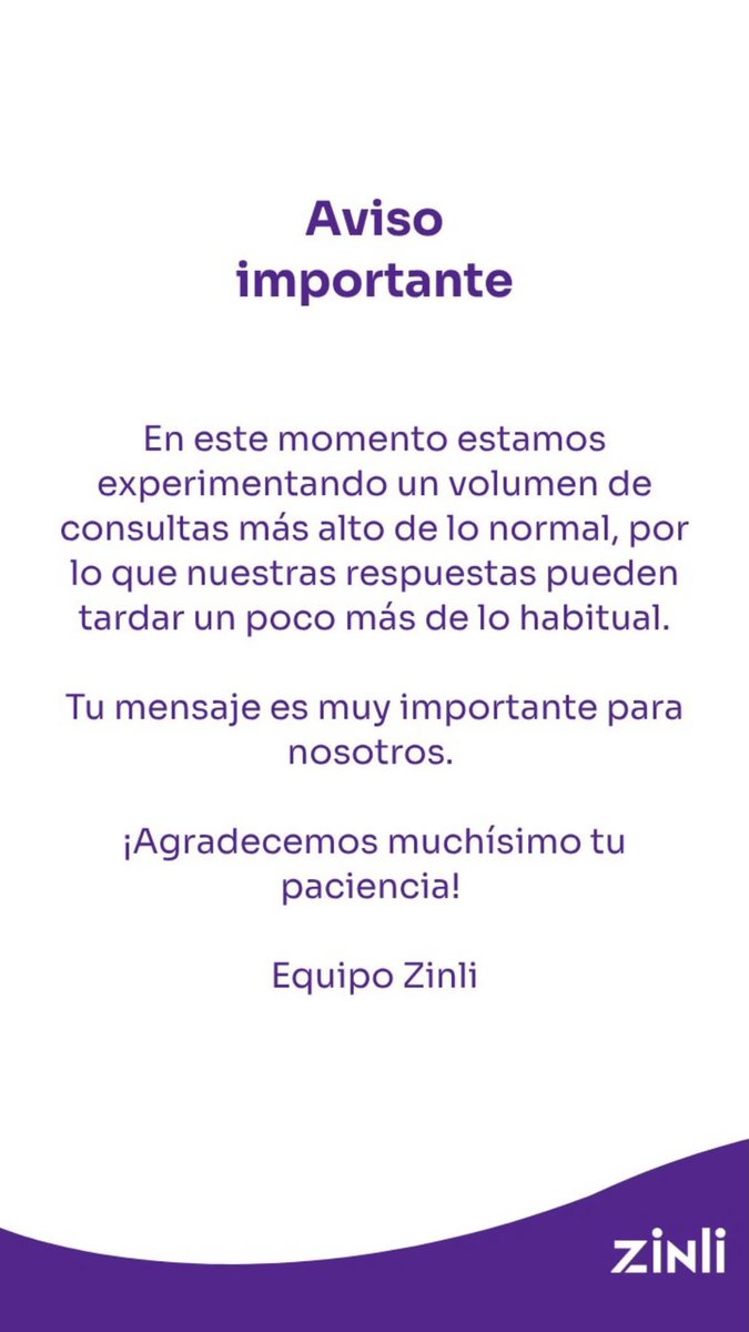 eulisesavilacom's tweet photo. Comunicado de Zinli el dia de hoy #zinli @SomosZinli https://t.co/6iwJg1UA8m