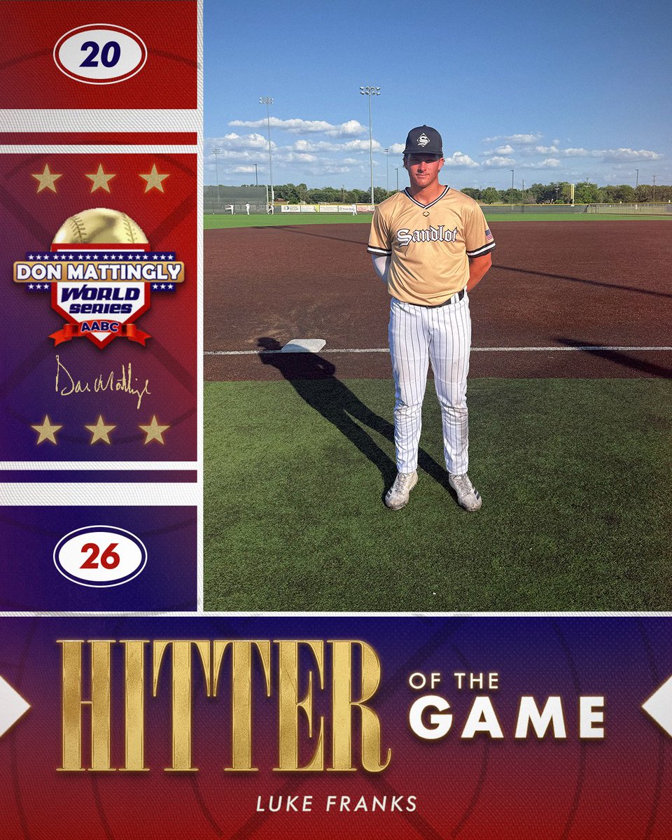 FiveToolTexas's tweet photo. #MattinglyWS F: @Sandlot_Tulsa 17U Glad 13, Acadiana Cajuns 17U 0
PoG: @Kellengaede 1-2, HR, 2 RBI, 2R, BB
Hitter: @benji_bauer13 2-3, 2B, 2 RBI, 2R
@LukeFranks27 3-3, 2 RBI, R https://t.co/YHLLVhvbvJ