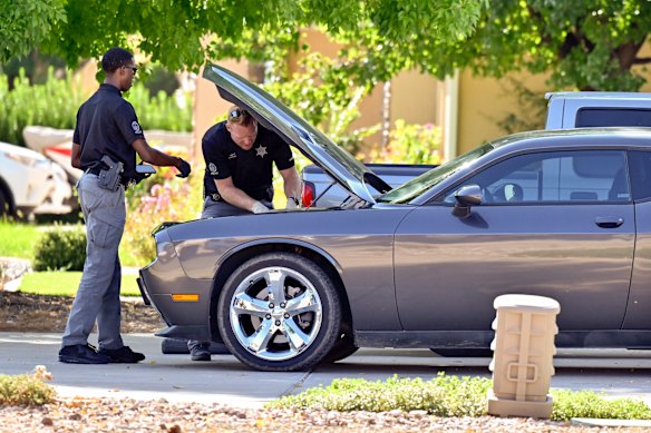 Sunny61120's tweet photo. And this is where all of these  called "facts" and "evidence" presented tonthe prosecution BY authorities and then to the court started. Establish Tyler Robinson by identifying HIS car and HIS body. Well FACT the car that entered and exited the parking garage is NOT Tyler's. The obvious FACT is that the car that entered the garage has quad tip exhaust (2 round pipes on each side) Tylers care DOES NOT and the car that exited the garage had a custom front bumper extending out dirther than the rest of the front end. TYLERS CAR DOES NOT. Tylers car is equipped with the factory parts. So then, if you jad any degree of critical thinking or ability to think logically you MUST ask who was the guy driving the car pretending to be tyler and dressing as Tyler would dress to appear to be Tyler? Thats where it all started. And those arent the ONLY issues with the videos just one pf the major. Again presented by authorities to the court as factual evidence against tyler. The defense is going to OWN these people and the jury will not trust authorities at all following that revelation by the defense. And all of that is if the judge misses these glaring facts and doesnt throw out this bs syht show you have all created to send an inmocent kid to his death. You people have no shame!
