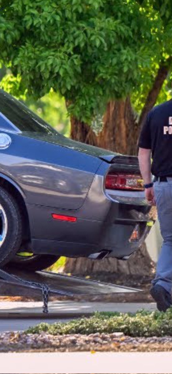 Sunny61120's tweet photo. And this is where all of these  called "facts" and "evidence" presented tonthe prosecution BY authorities and then to the court started. Establish Tyler Robinson by identifying HIS car and HIS body. Well FACT the car that entered and exited the parking garage is NOT Tyler's. The obvious FACT is that the car that entered the garage has quad tip exhaust (2 round pipes on each side) Tylers care DOES NOT and the car that exited the garage had a custom front bumper extending out dirther than the rest of the front end. TYLERS CAR DOES NOT. Tylers car is equipped with the factory parts. So then, if you jad any degree of critical thinking or ability to think logically you MUST ask who was the guy driving the car pretending to be tyler and dressing as Tyler would dress to appear to be Tyler? Thats where it all started. And those arent the ONLY issues with the videos just one pf the major. Again presented by authorities to the court as factual evidence against tyler. The defense is going to OWN these people and the jury will not trust authorities at all following that revelation by the defense. And all of that is if the judge misses these glaring facts and doesnt throw out this bs syht show you have all created to send an inmocent kid to his death. You people have no shame!