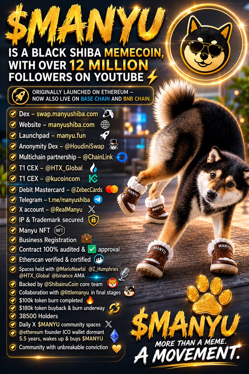 nwaGeorgie's tweet photo. We will see massive $MANYU gains during this year.
#ManyuArmy https://t.co/qDNSK8sCTJ