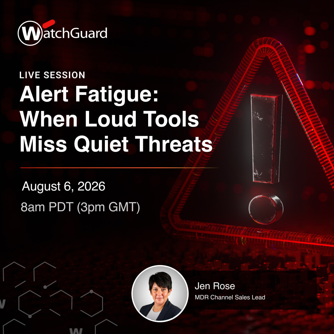 watchguard's tweet photo. Uncover how endpoint security and managed response can work together to help teams cut through the noise, catch threats earlier, and respond faster.

Save your spot: https://t.co/Dec2eTDKdI

#Cybersecurity #MDR #EndpointSecurity #AlertFatigue #ThreatDetection https://t.co/ovFNQEeEzT