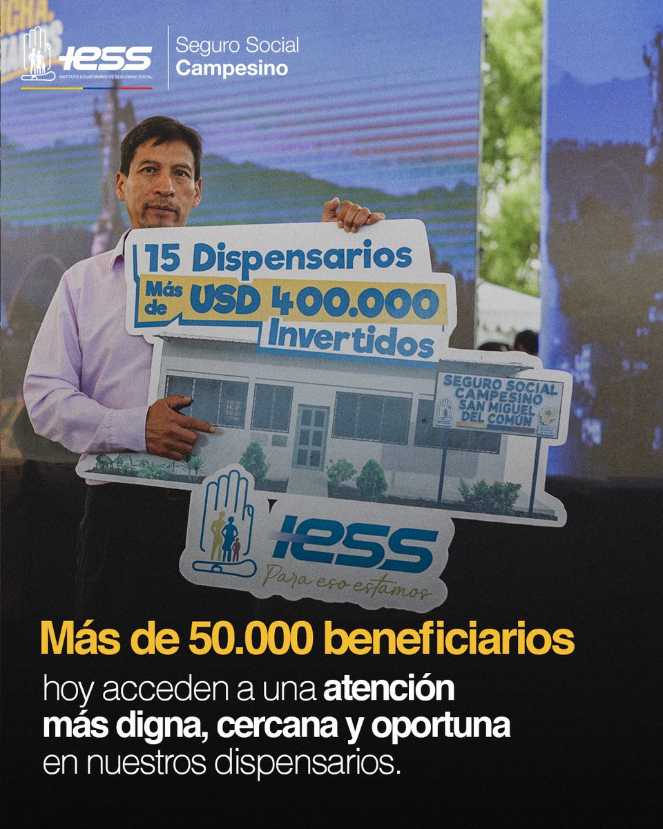 Seguro Social Campesino del IESS. tweet media