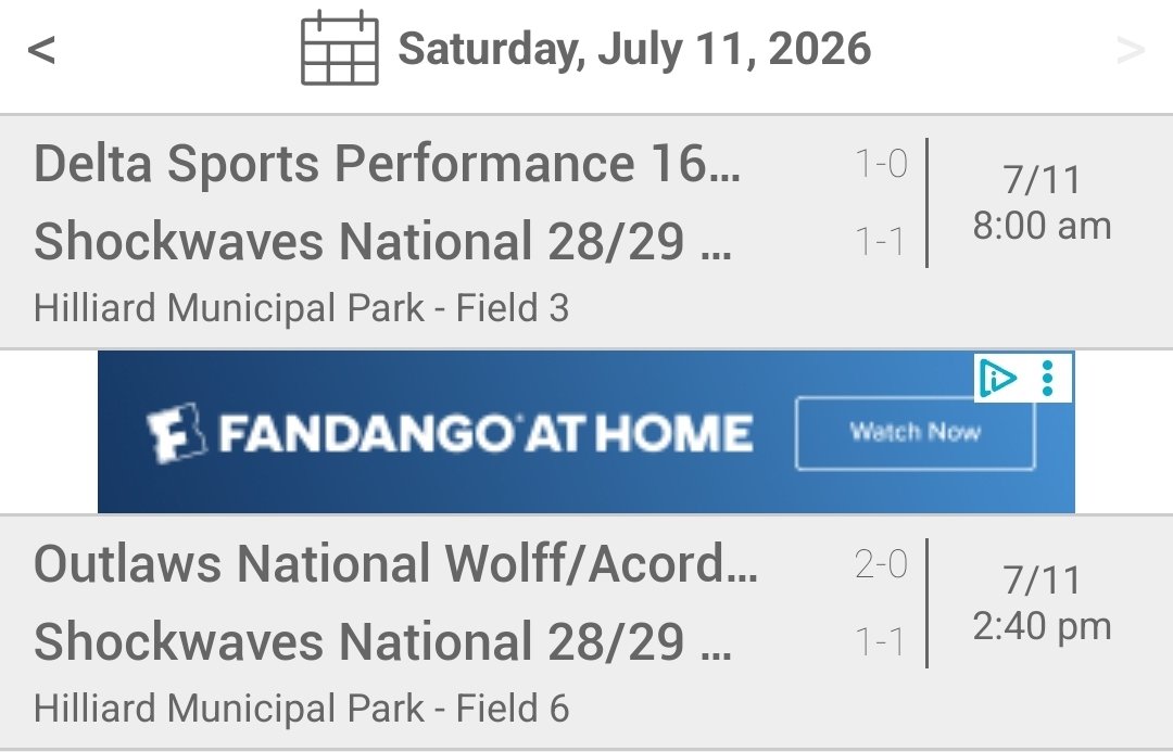 shockwavesamt's tweet photo. The rain has caused an update for tomorrow's pool games. 

We will still play at 8am for game 3 on field 3.

Game 4 had been moved to 2:40 on field 6. https://t.co/LW0btmprw7