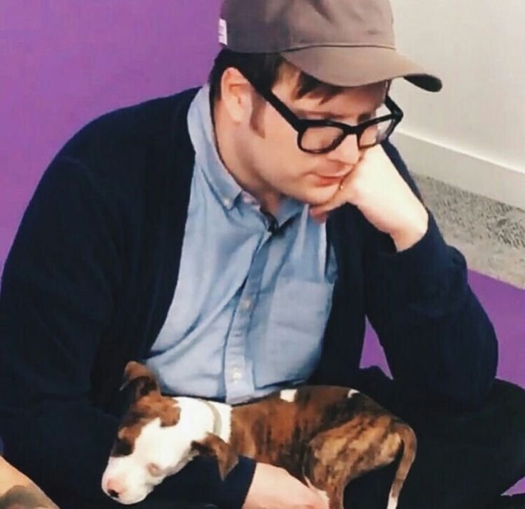 imaginetrick's tweet photo. somerkmes i feel like the puppy on patrick's lap https://t.co/bmXVu654wy