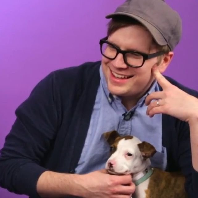 imaginetrick's tweet photo. somerkmes i feel like the puppy on patrick's lap https://t.co/bmXVu654wy