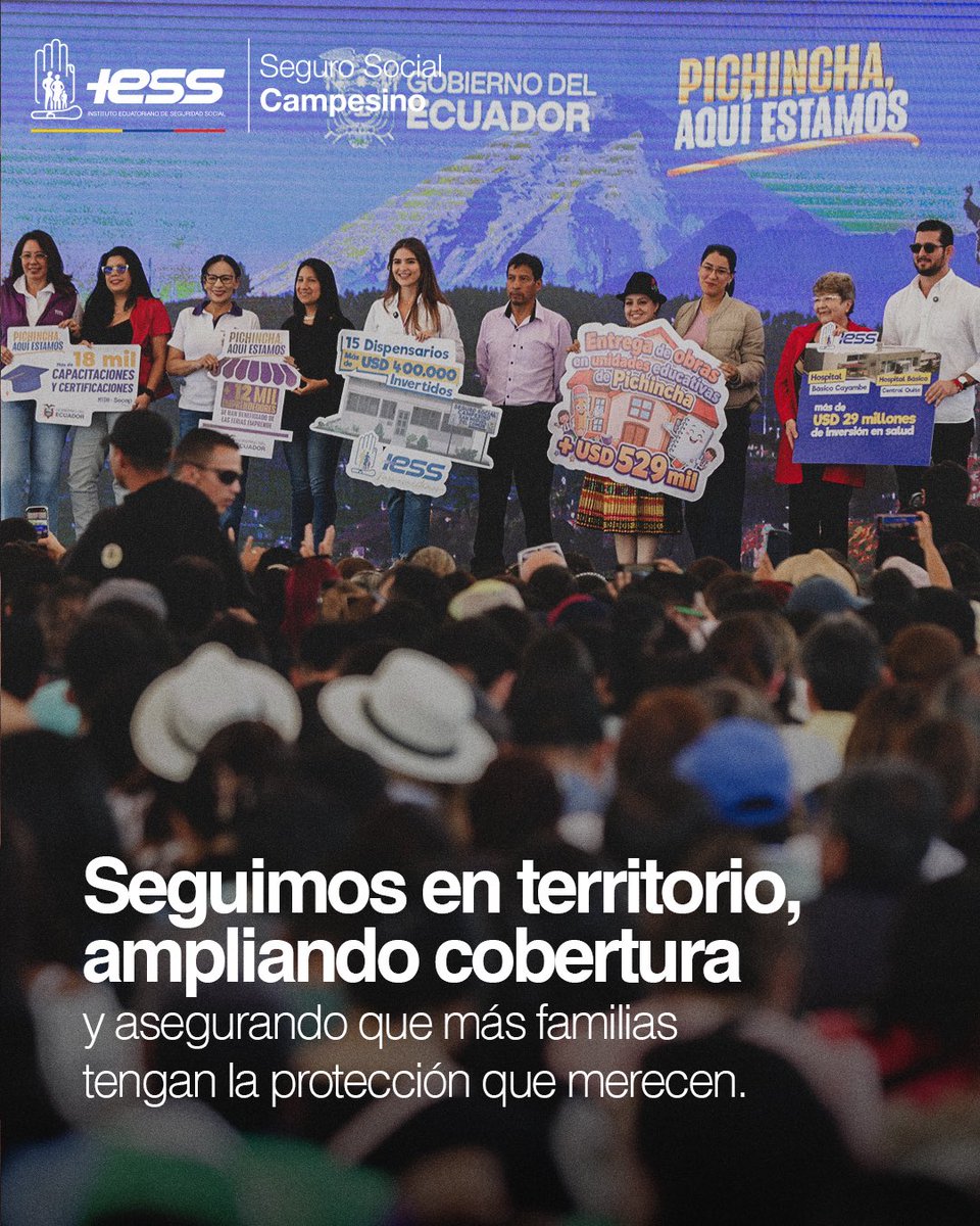 Seguro Social Campesino del IESS. tweet media