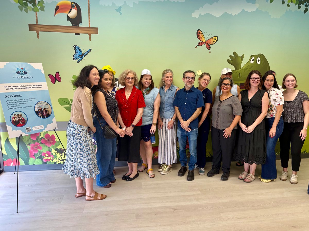 DonnaHowardTX's tweet photo. This morning, I had the privilege of visiting Lirios Pediatric's new location. Lirios is the only clinic in Texas to offer uninsured children free healthcare services thanks to a network of partners and supporters. To learn more or access services, visit https://t.co/p6EbwzELjA https://t.co/jAvG2o2Usr