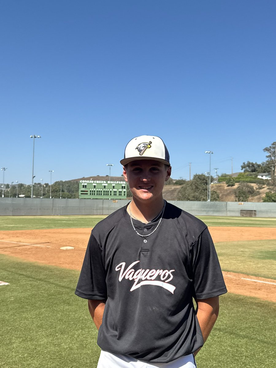 FiveToolCA's tweet photo. F: @teamvaquerosbb 4, Hooks College Prep 1
PoG: Thomas Winterberg 5IP, 6K, R / 1-2, HR, 2RBI https://t.co/r1qHXJhVSi