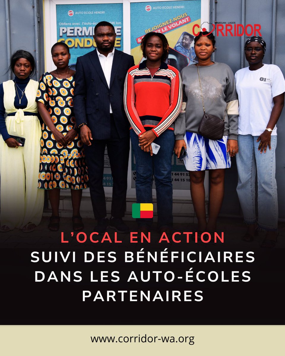 CorridorAL's tweet photo. Dans le cadre du projet financé par l’UNFPA, l’OCAL a supervisé les auto‑écoles partenaires du Borgou, de l’Alibori et de l’Atacora. ✨ Assiduité remarquable des bénéficiaires, échanges sur leurs performances et identification des besoins pour un accompagnement renforcé. #OCAL https://t.co/oZELiOZh41