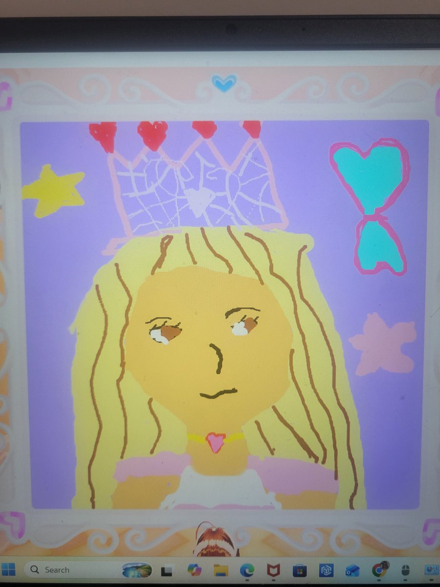 rainbow_bismuth's tweet photo. Since pawmi doesn't know how to draw heart just using ai, how about this one? I draw heart and tiara in rh art class and star. @_iidivina @TheOzzyPlaysYT #royalehigh #art ㅤㅤㅤ https://t.co/mjIZ5Nhzyk