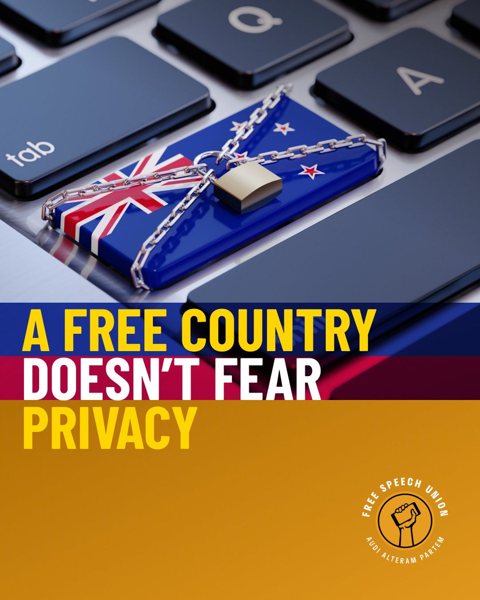 NZFreeSpeech's tweet photo. Privacy isn't suspicious, it's essential.

As governments overseas revisit proposals to restrict VPNs and encrypted services, we'll be keeping a close eye on any attempt to import those ideas here.

New Zealand should remain a country that values privacy. https://t.co/gARhpccpHW