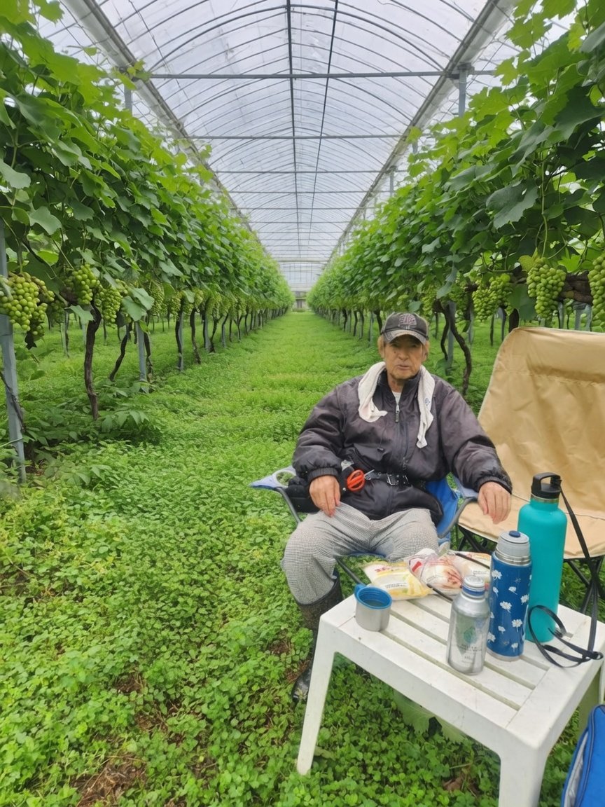 農村あるある】#モーニング 朝5時からぶどう作業 7時に朝ごはん 九時