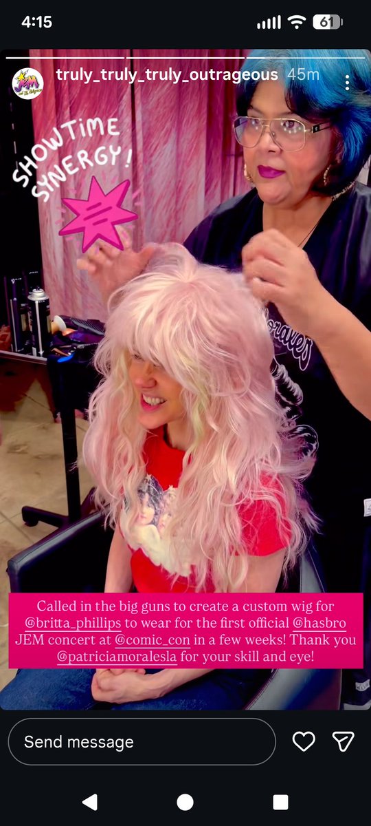 nyanthyy's tweet photo. BRITTA IS GETTING A CUSTOM JEM WIG MADE FOR AN OFFICIAL JEM CONCERT OMG https://t.co/3Q64dVl0rv