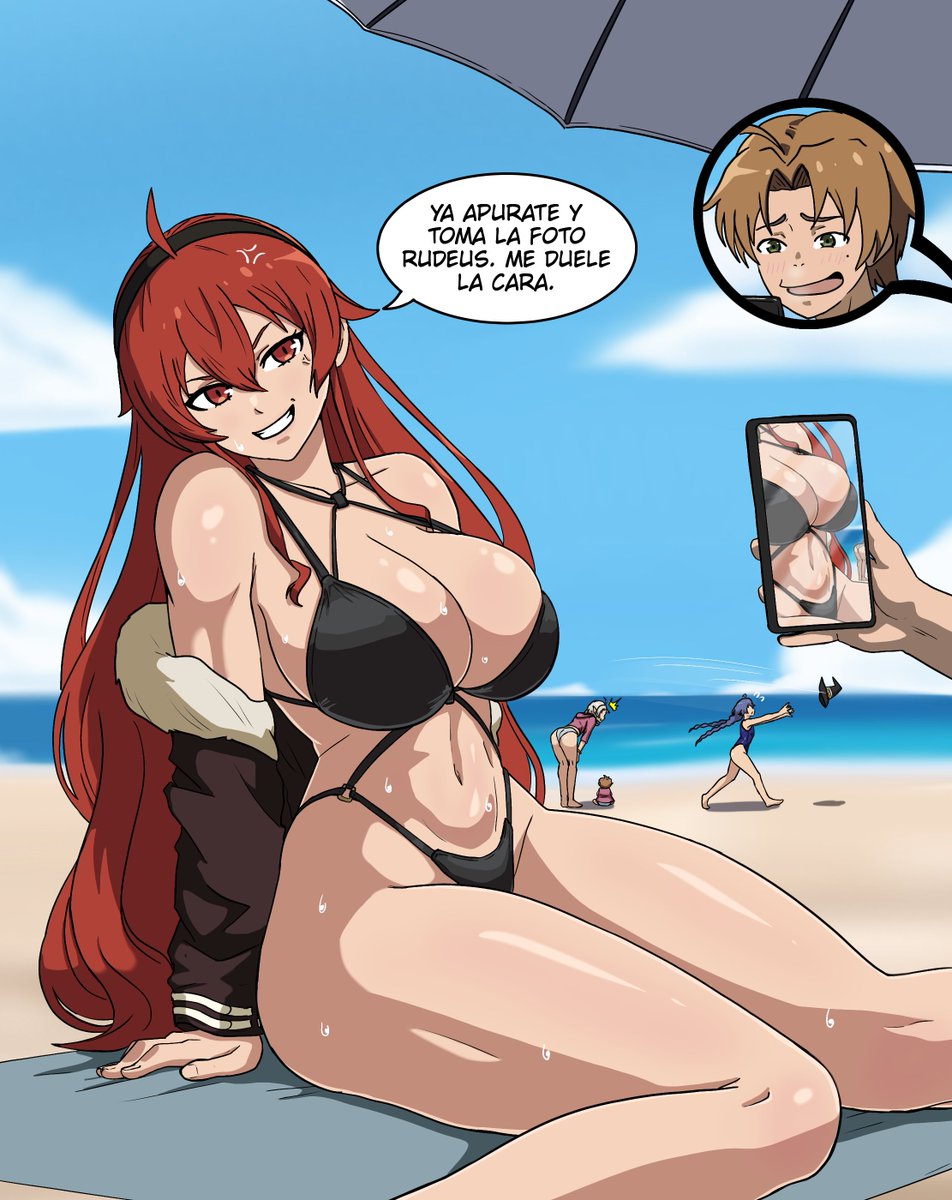 cristicko3845's tweet photo. Playa con la familia Greyrat.

#MushokuTensei #rudeus #eris #roxy #sylviette https://t.co/QxopEkf9hW