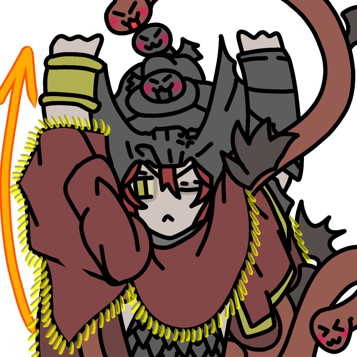 masato_mibu's tweet photo. 目の周り、殴られたみたいに見える。
疲れてるんで、凝ったイラストは描けません(適当過ぎる)
#メスメル #Messmer #エルデンリング #ELDENRING https://t.co/muAT3OcE7U