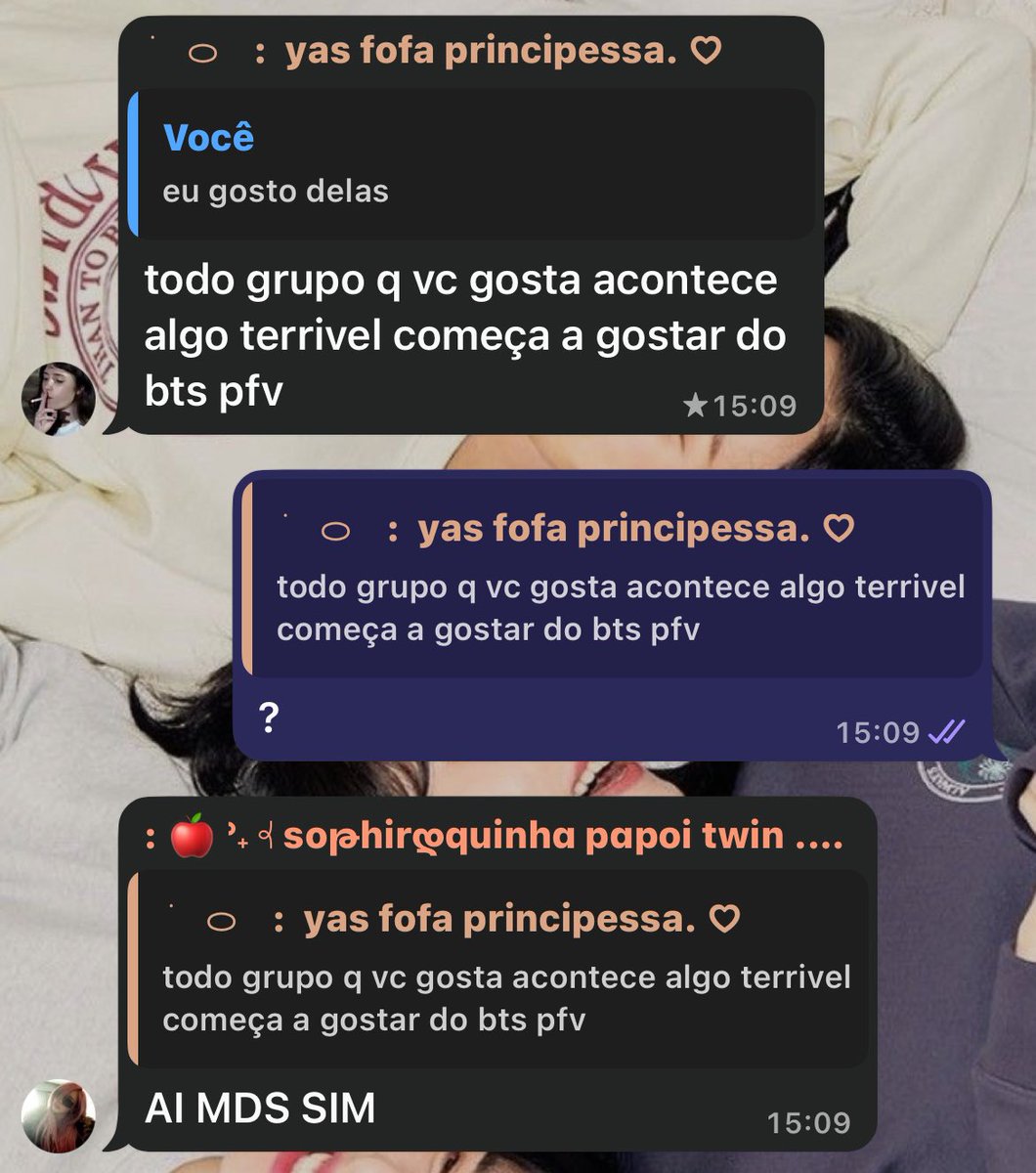 flwutterly's tweet photo. @heesunbliss ai pqp minhas amigas falam a mesma coisa https://t.co/LfnEZYFfeK