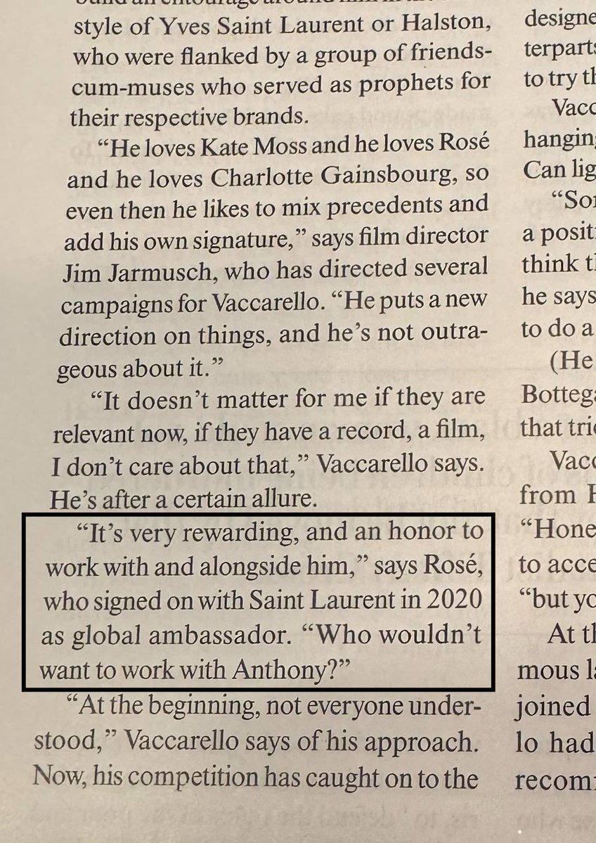 RoseFocused's tweet photo. Spotted at LAX! Vanity Fair's feature on Saint Laurent's Anthony Vaccarello with our number one girl ROSÉ! https://t.co/tHbwLhjQOq