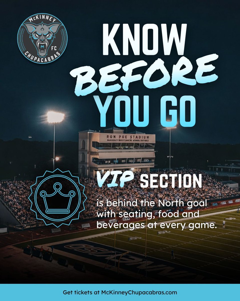 McKChupacabras's tweet photo. First time at Ron Poe Stadium tomorrow? This is for you!

Parking is free, tickets are available online, the clear bag policy is in effect, and $1 concessions will be available while supplies last! 

Get your tickets now on our website!👇
https://t.co/yODSleh84r 

#FearThePack https://t.co/oDRd0T2WUr